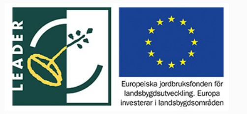 Logotyper för Leader och Europeiska jordbruksfonden för landsbygdsutveckling