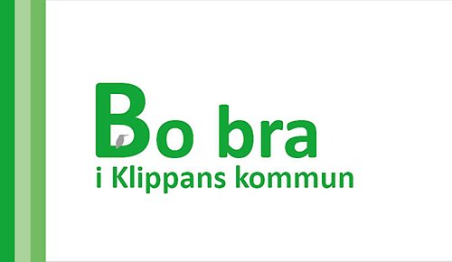 Grön logotyp Bo bra i Klippans kommun